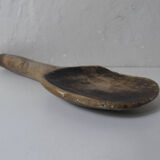 Cuillère en bois beurre art populaire ancien