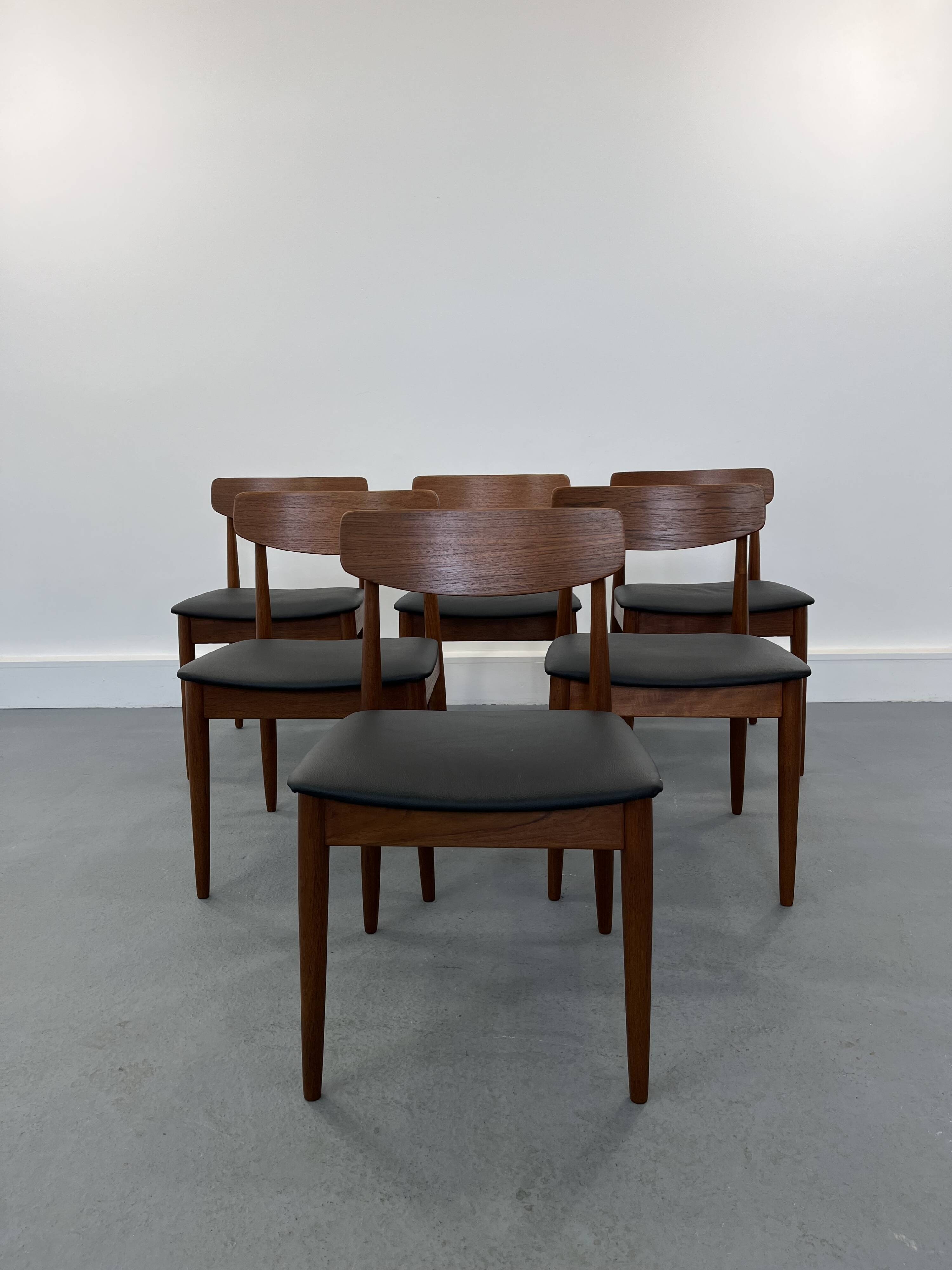 Vintage Teak Dining Chairs from Casala, 1960s, Set of 6