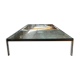 Florence glass coffee table by knoll 120x120