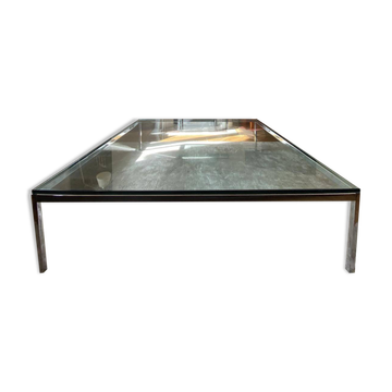Florence glass coffee table by knoll 120x120