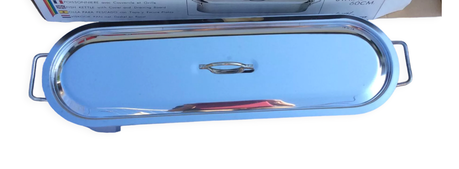 Complete fishmonger stainless steel - vintage