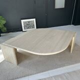 Travertine coffee table Roche Bobois