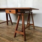 Former desk of architect work console table modernist vintage