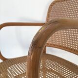 Bentwood and cane armchair