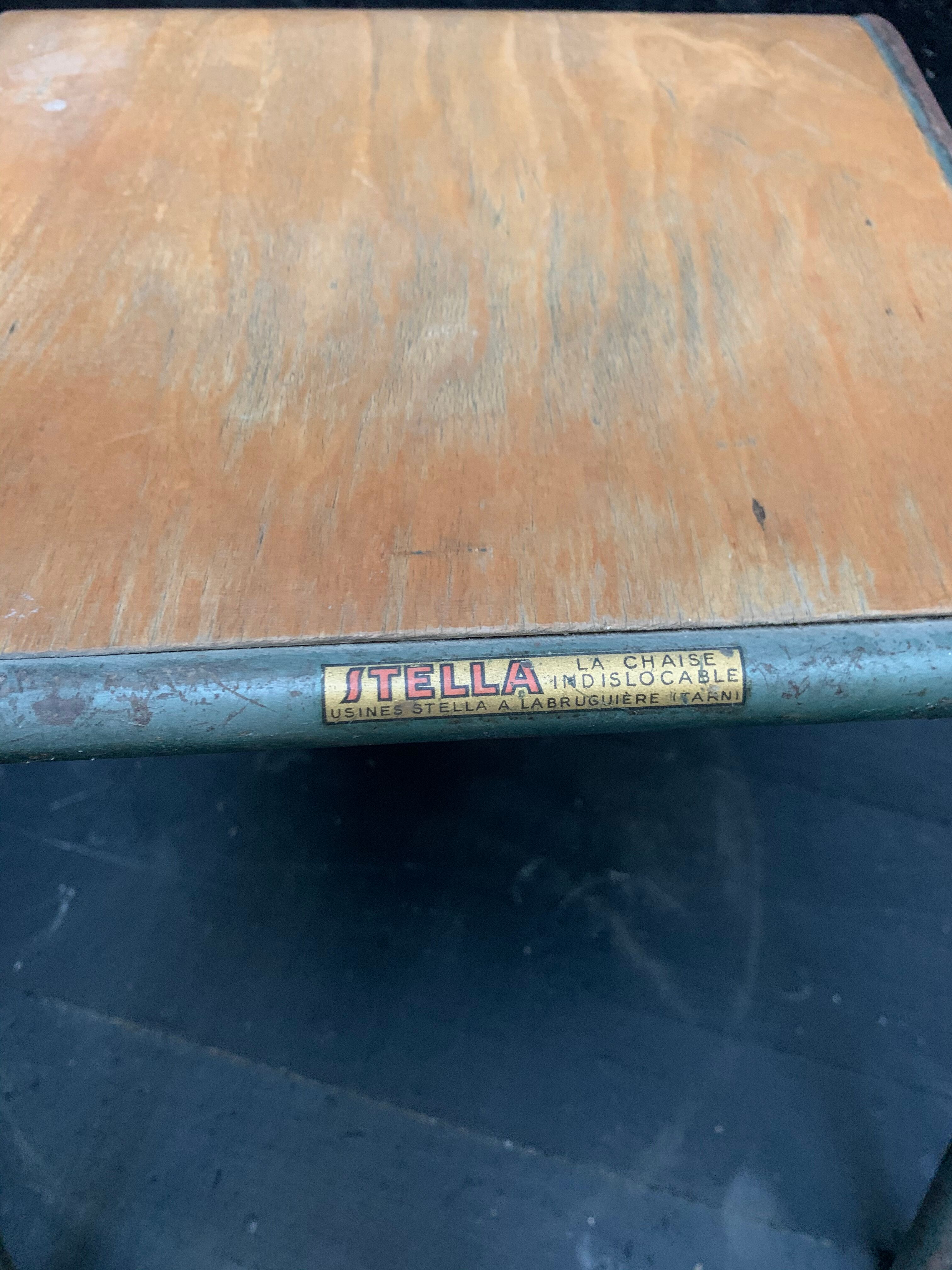 Suite of 4 school chairs by Stella