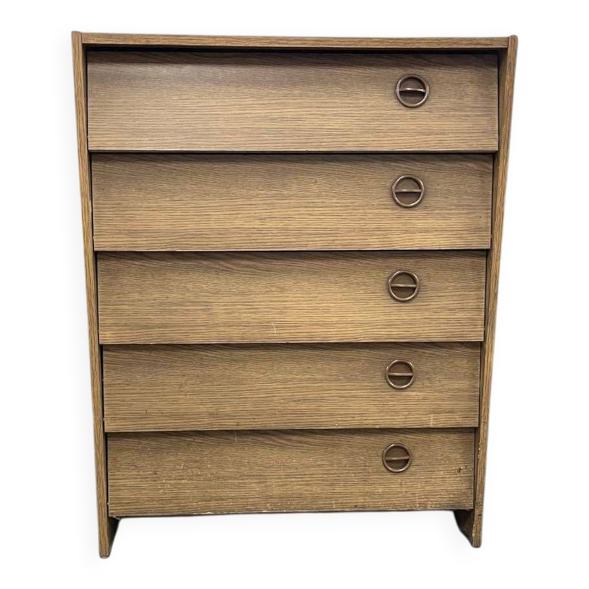 Vintage wooden shoe cabinet / drop-leaf cabinet