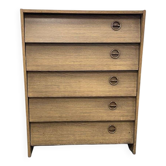 Vintage wooden shoe cabinet / drop-leaf cabinet