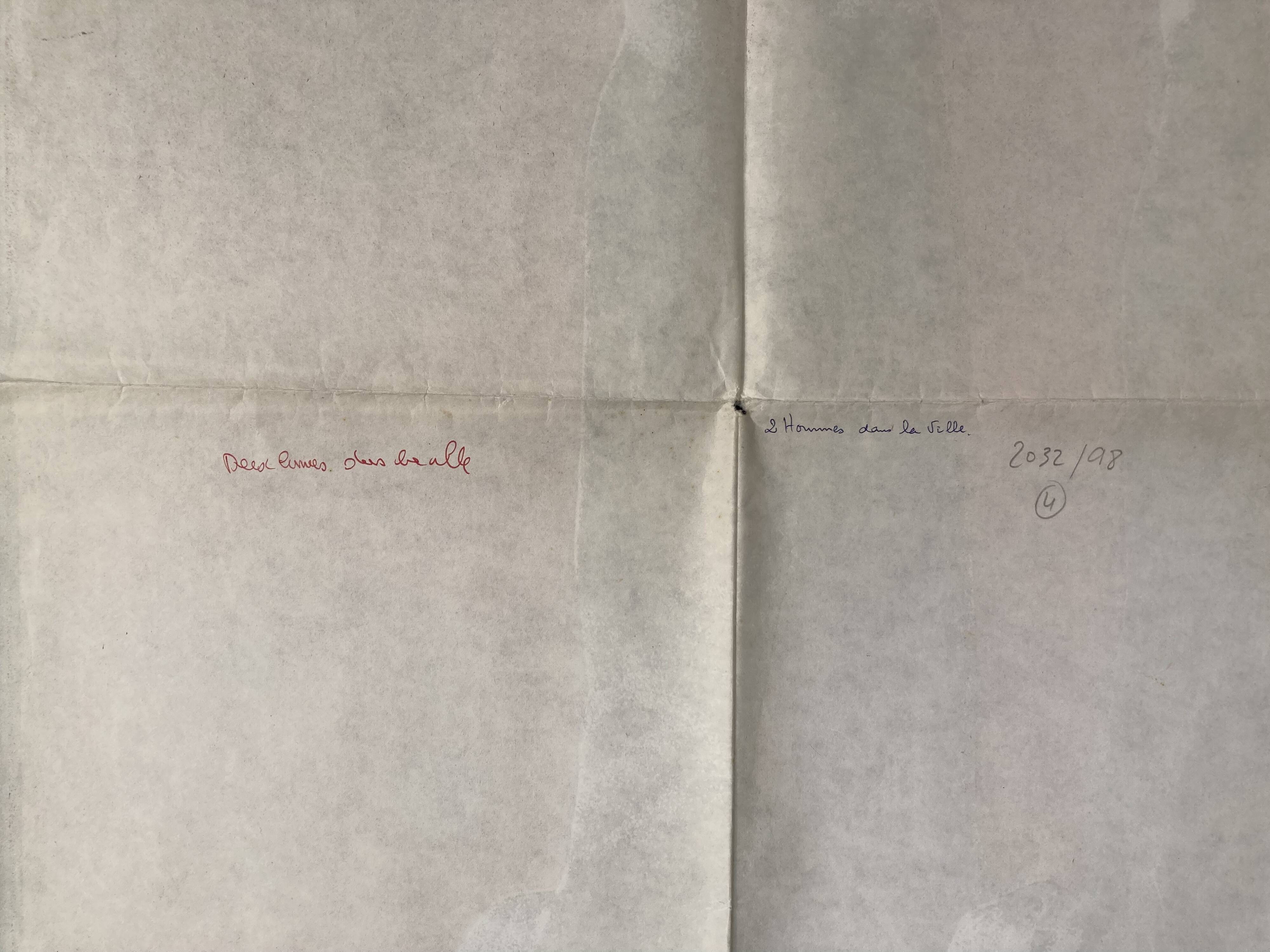 Original movie poster Two Men in the City Alain Delon Jean Gabin