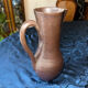 Glazed terracotta pitcher stamped jean dubost