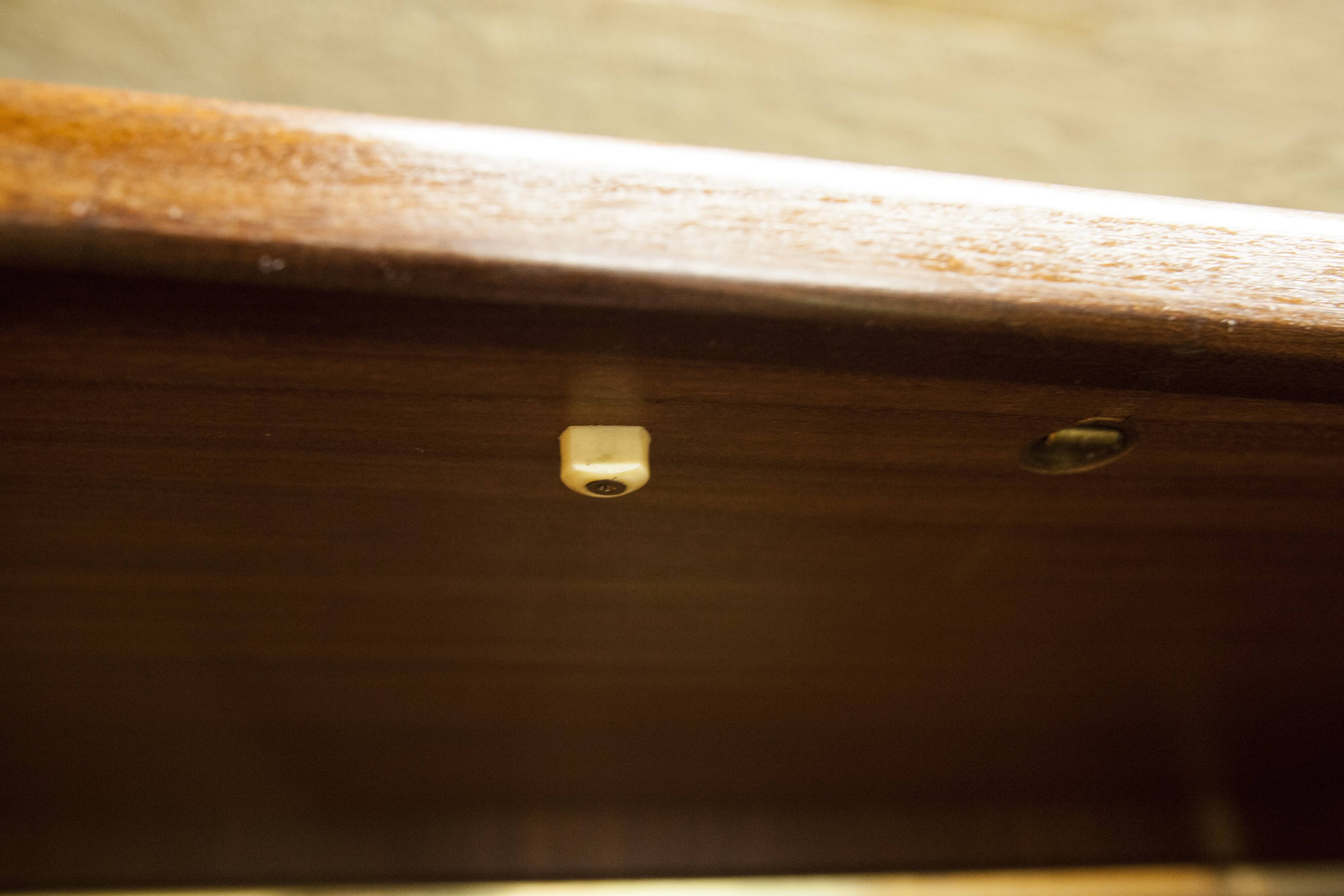 Scandinavian wardrobe 1960 teak 4 doors, 3 drawers, 2keys