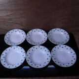Set of 6 deep plates 5200 Sarreguemines and Digoin Vintage