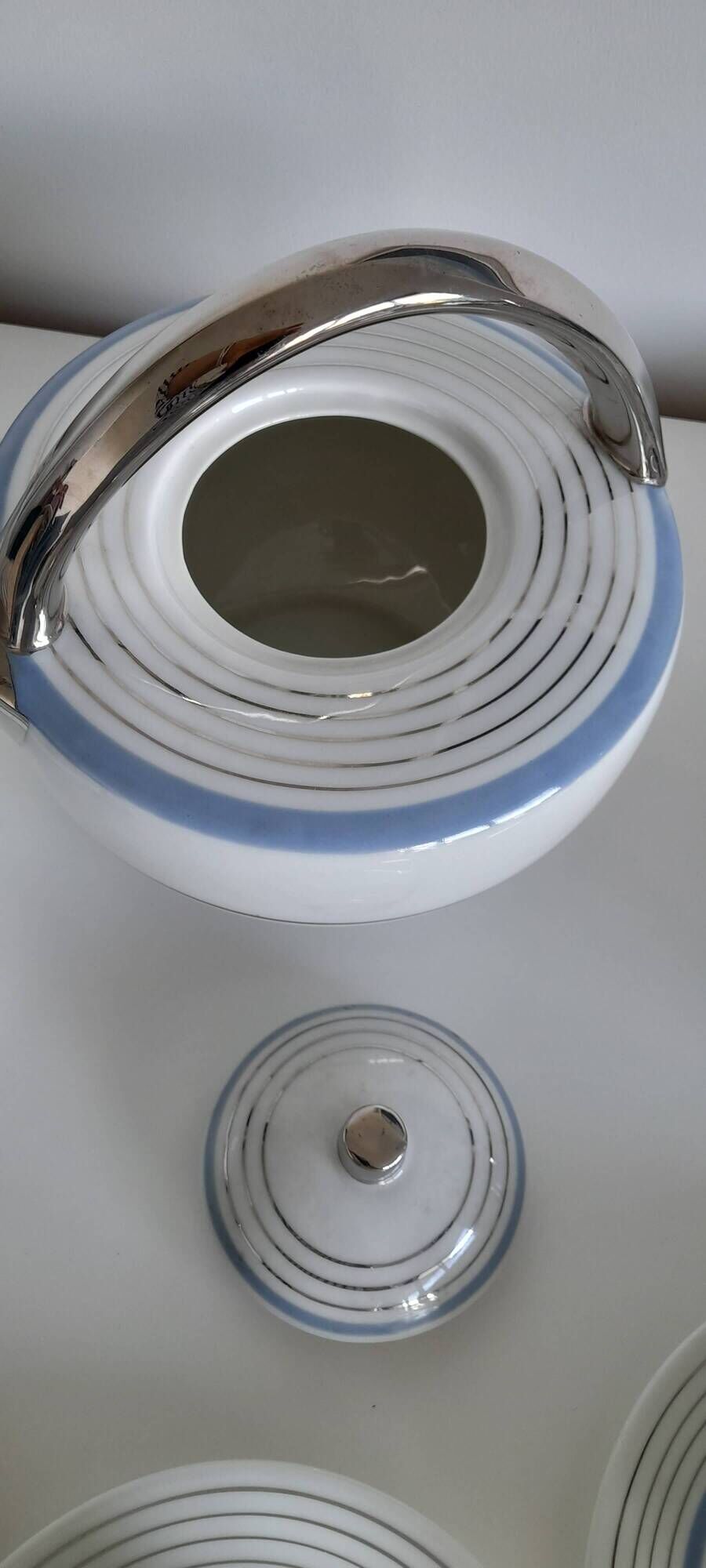 Art Deco tea and coffee service in Limoges porcelain Charles Arenfeld