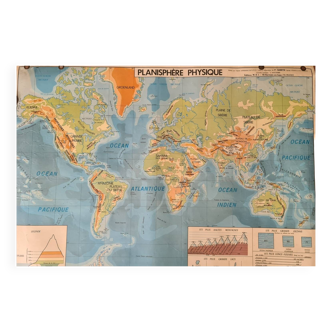 Physical planisphere 1974