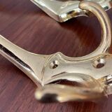 4 golden brass coat racks