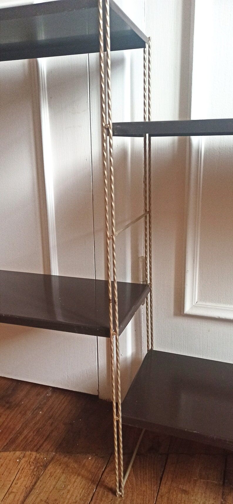 Vintage modular string wall shelf