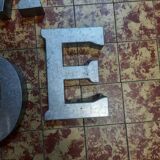Lot of metal letters