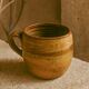 Vintage stoneware cup from the Abbey of Fontgombault.