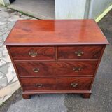 Mahogany chest of drawers, square fronts, early 20th century
