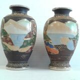 Pair Vases Satsuma