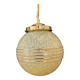 Vintage globe suspension in yellow and gold in Clichy glass