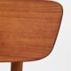 Set of 4 reupholstered Danish teak chairs, 1960s