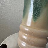Art Deco flamed stoneware vase