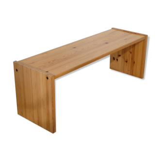 Scandinavian pine bench 1970