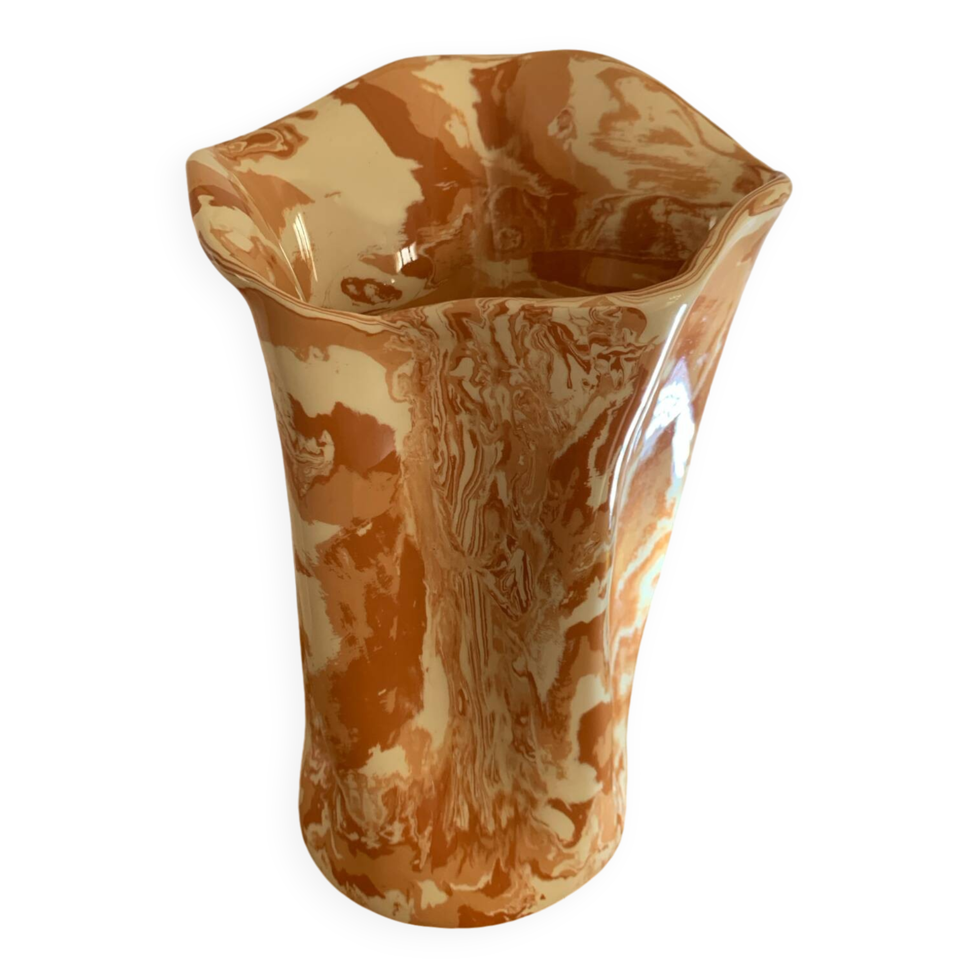 Large signed Terracotta vase