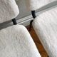 Pair of vintage chairs in sheep moumoute