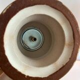 Lampe Fat Lava en forme de pagode Space Age avec glaçure verte dégradée