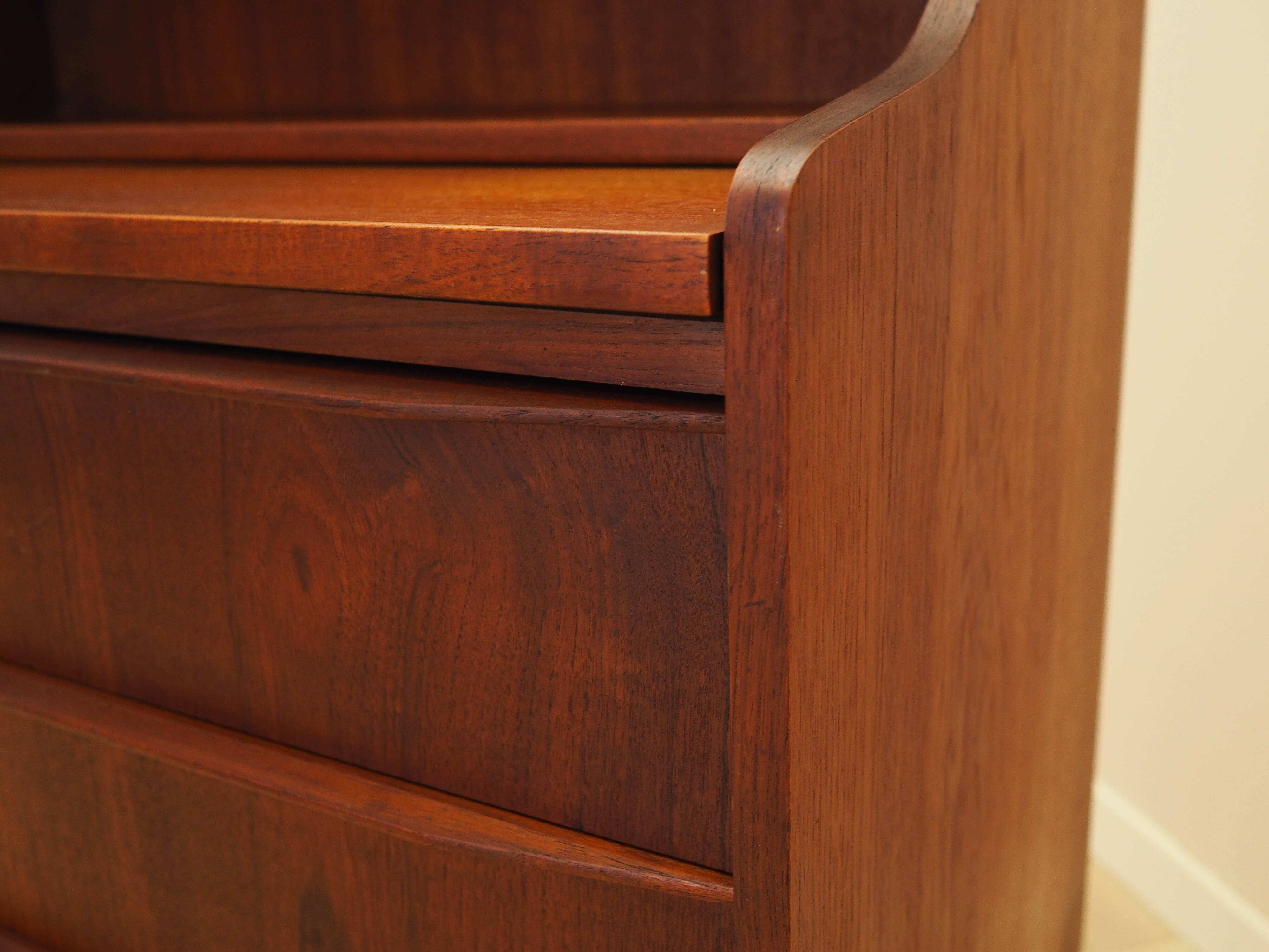Teak secretary, Danish design, 1970s, made in Denmark