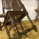Duo de chaises bois sculpté