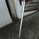 Six chairs" scoubidou" in bronze color