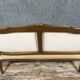 Louis XV style bench in molded and carved wood circa 1900