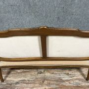 Louis XV style bench in molded and carved wood circa 1900