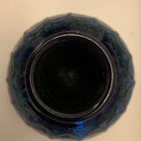 Strehla 1970 blue ceramic vase