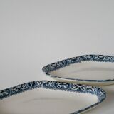 Pair of dishes in terre de fer salins model françois 1st 19th century