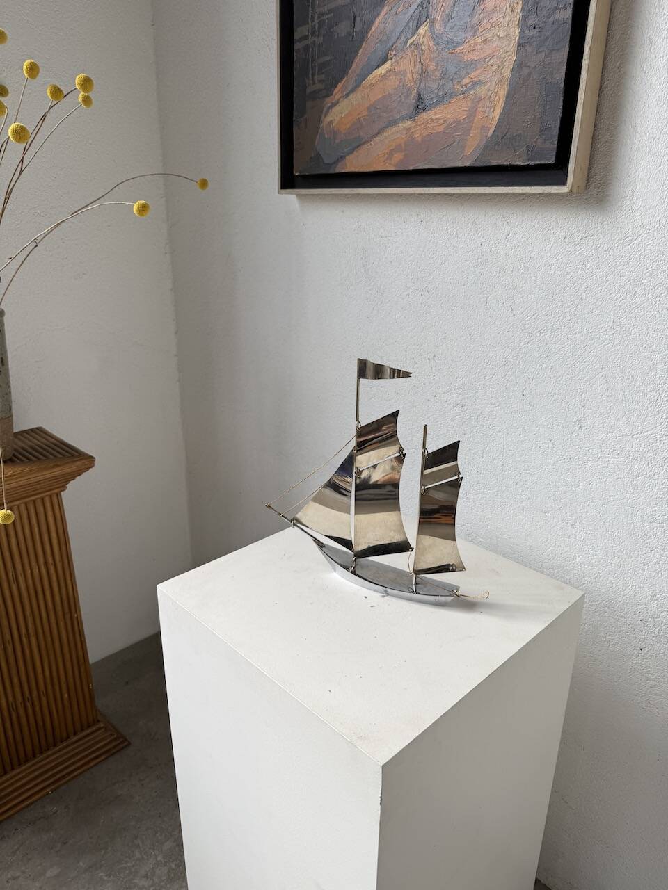 Stainless steel boat from the 1980s.