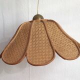 Rattan flower hanging 60s