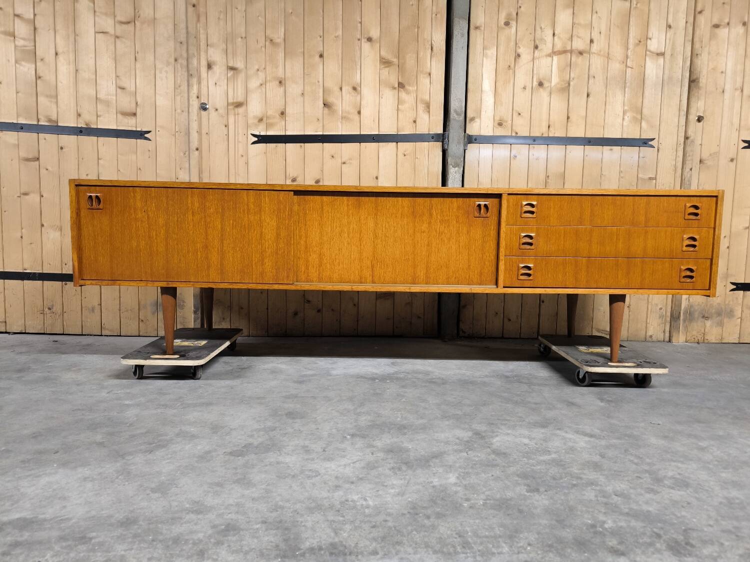Vintage Scandinavian teak sideboard