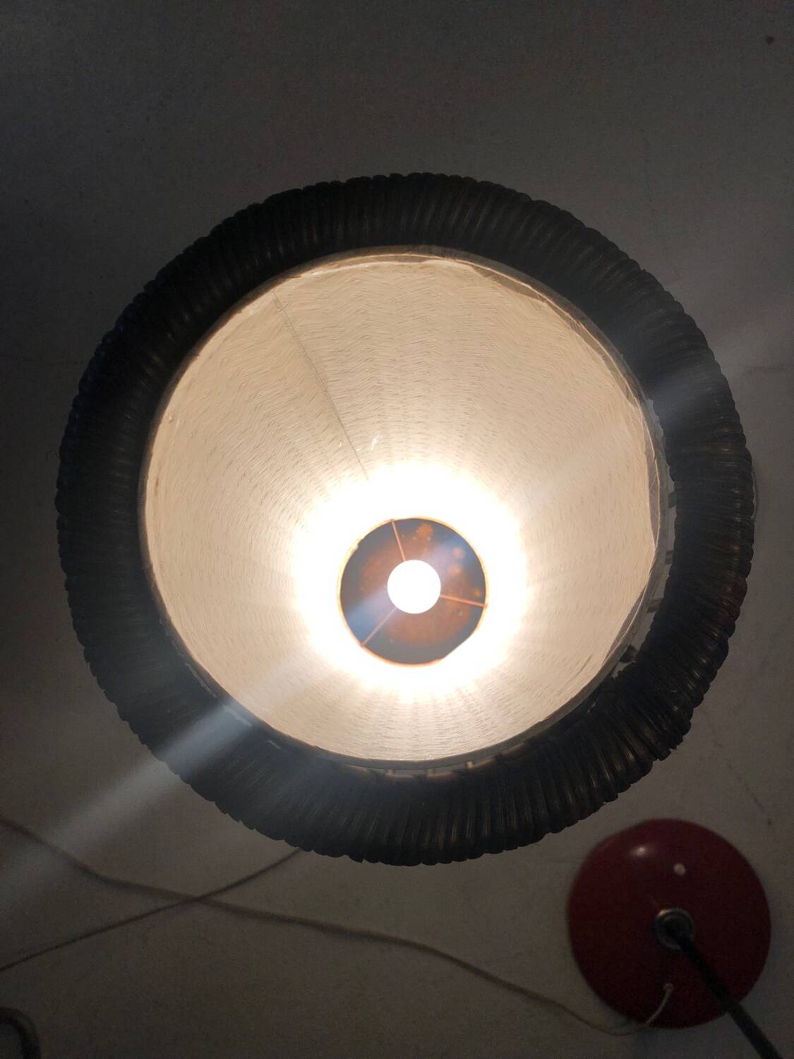 Large rattan floor lamp 1960