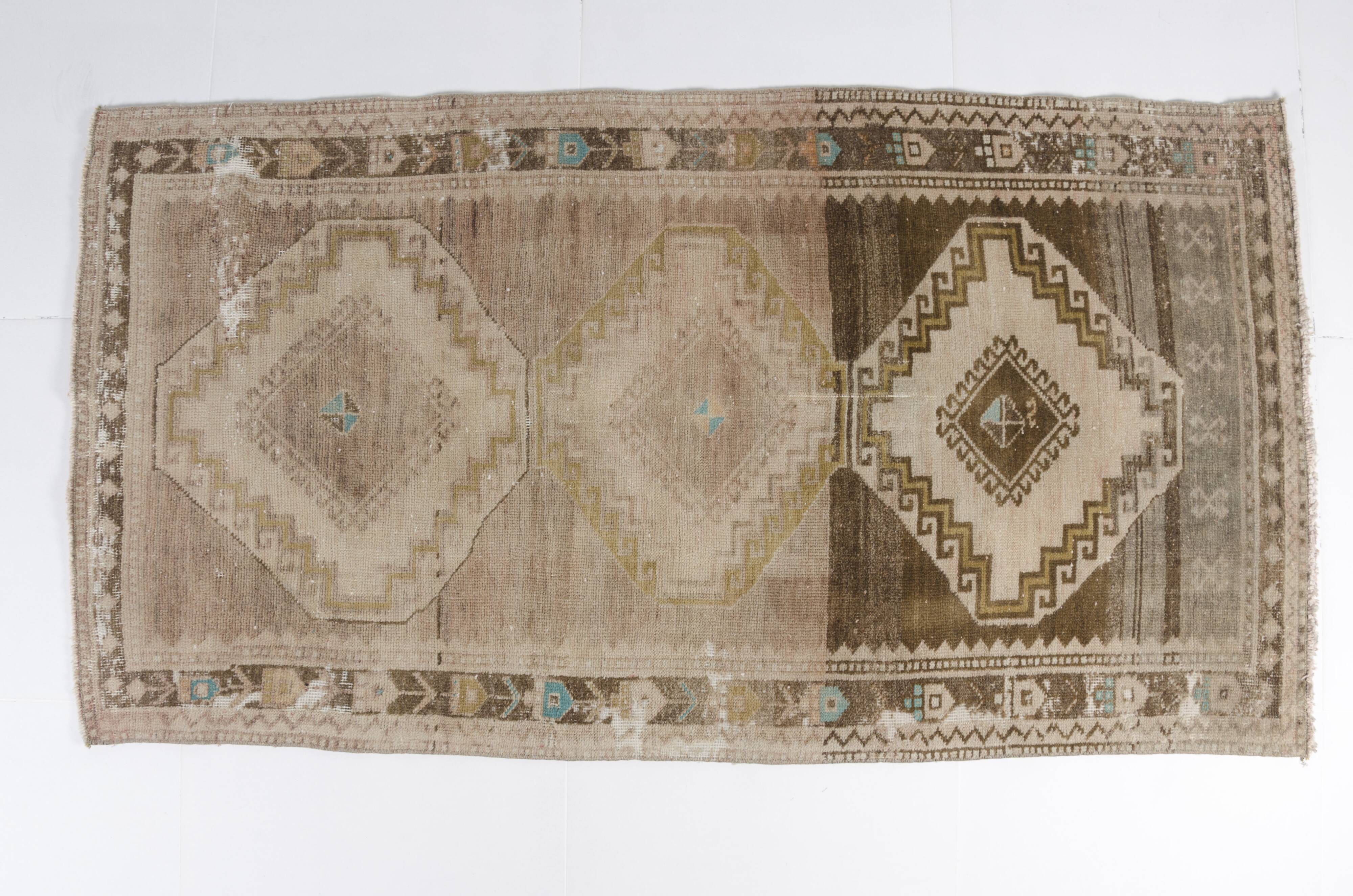 Oushak Brown Handmade Carpet