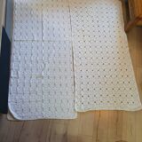 2 antique handmade crochet bedspreads
