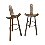 Brutalist bar top stools