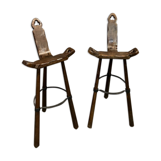 Brutalist bar top stools