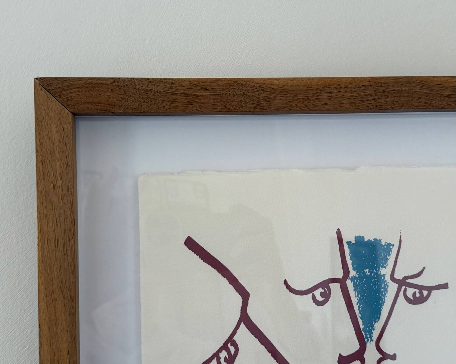 Lithographie signée et encadrée de Jean Cocteau « L’Europe notre patrie »