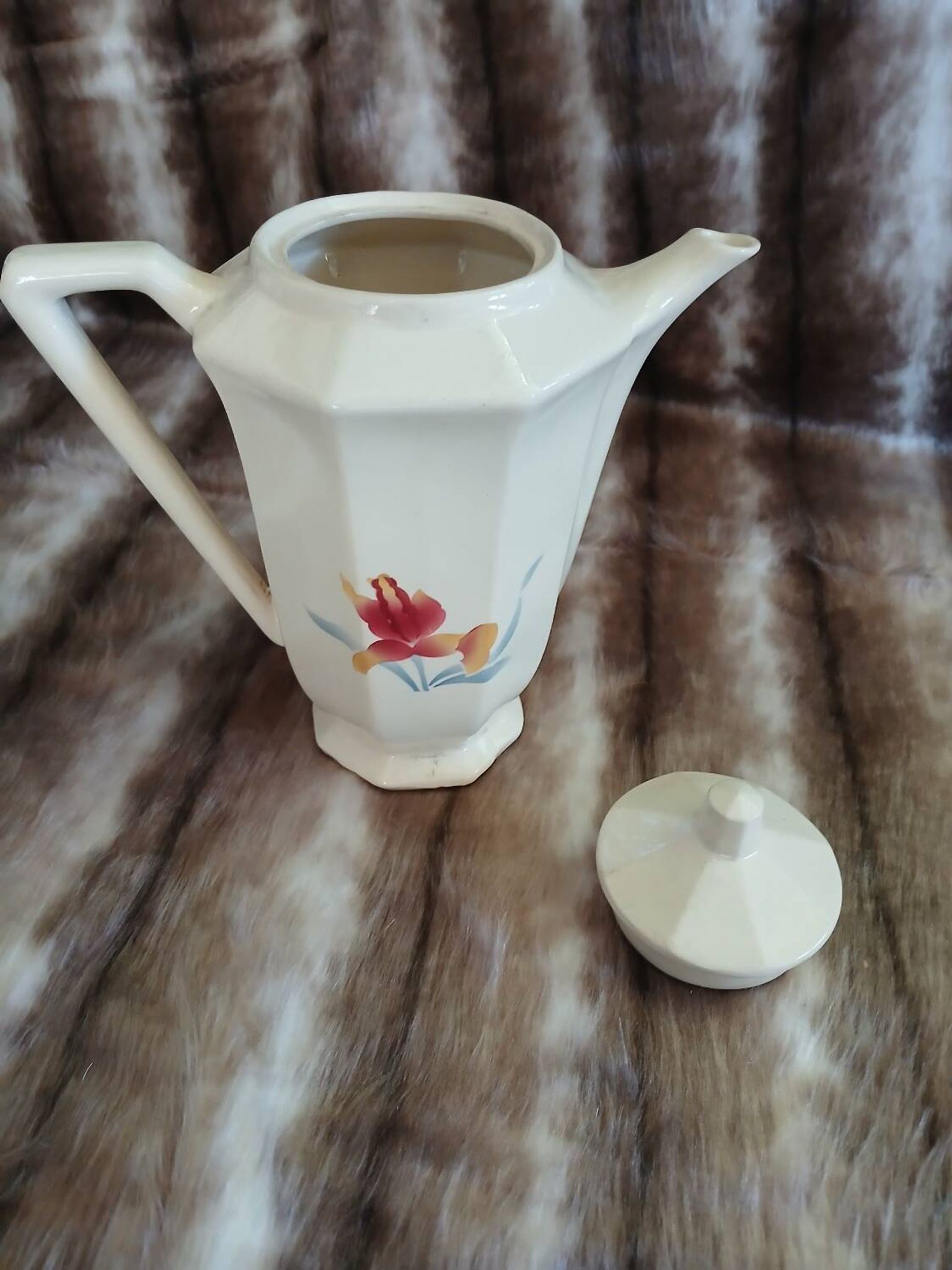 Old teapot/coffee pot from Digoin and Sarreguemines