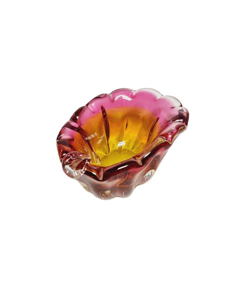 Decorative bowl by J. Hospodka for Chribska Glassworks, Czechoslovakia, 1960s