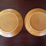 2 assiettes plates "Fauve" Niderviller