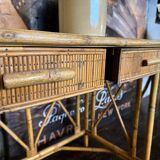 Vintage rattan desk